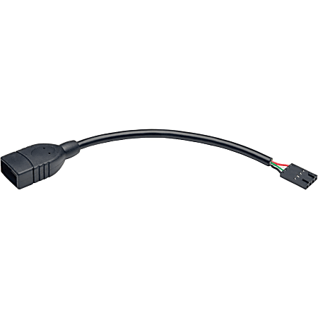 Eaton Tripp Lite Series USB 2.0 A Female to USB Motherboard 4-PIN IDC Header Cable, 6-in. (15.24 cm) - U02406NIDC