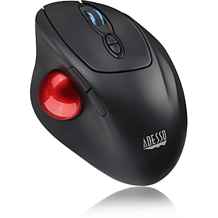Adesso® iMouse T30 Wireless RF 4-Button Desktop Trackball Mouse