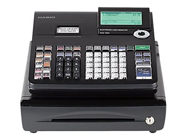 Casio PCRT500 Cash Register With LCD Display BlackSilver Office