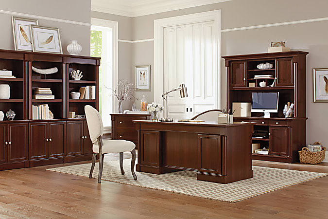 Sauder palladia computer desk cherry hot sale
