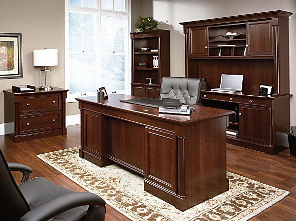 Sauder Palladia 62 W Computer Credenza With Slide Out Computer