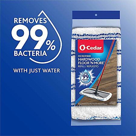 O-Cedar Hardwood Floor 'N More Microfiber Mop - MicroFiber - Multi - 1Each