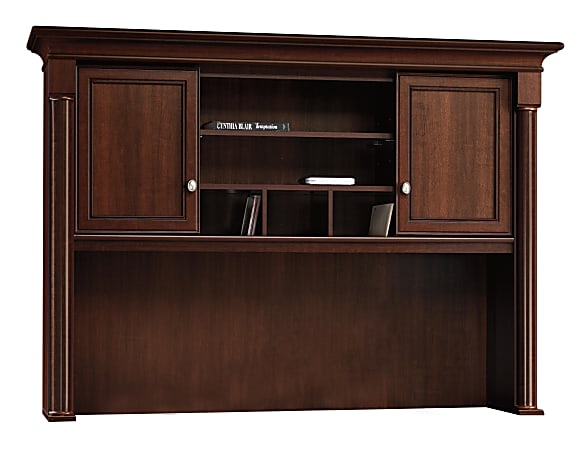 Sauder® Palladia Collection Credenza Hutch, Select Cherry