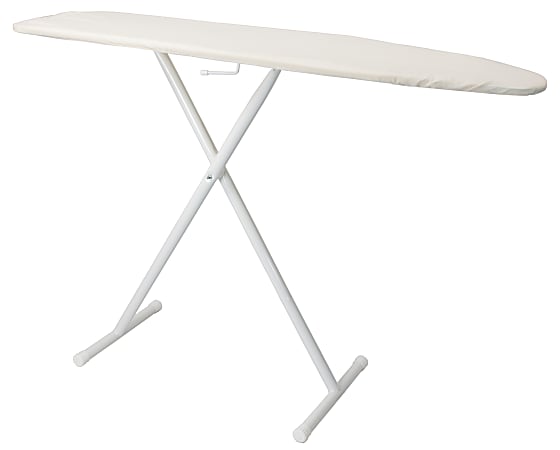Hospitality 1 Source Ironing Boards, Basic, 36”H x 14"W x 53"D, Light Khaki Cover/White Frame, Pack Of 4 Boards