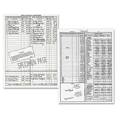 Dome Bookkeeping Record Book - 128 Sheet(s) - Wire Bound - 8.75 Dome Bookkeeping Record Book - 128 Sheet(s) - Wire Bound - 8.75