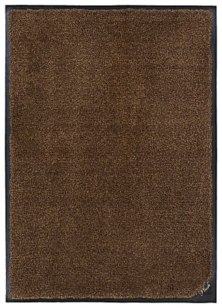 M+A Matting Plush™ Floor Mat, 3' x 5', Golden Brown