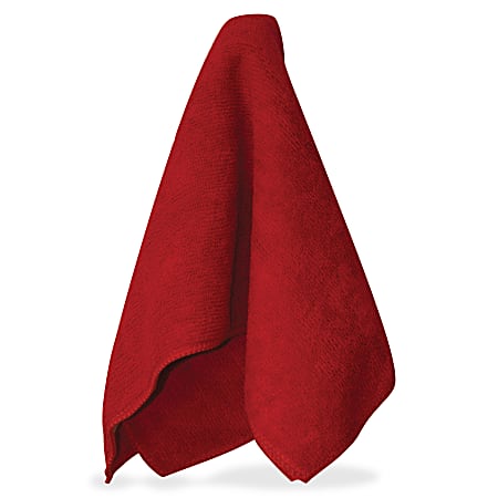 Impact Red Microfiber Cleaning Cloths - For Multipurpose