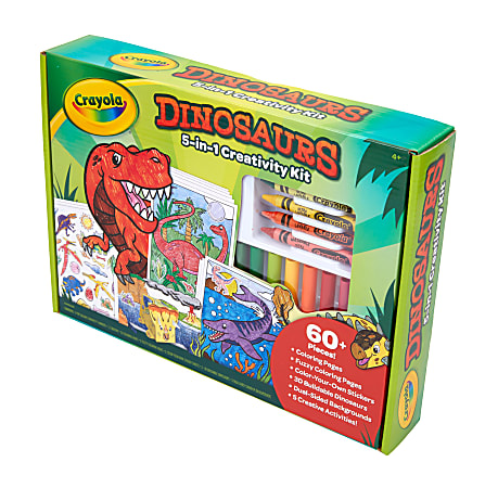 Kids Inflatable Dinosaur Coloring Kit - 16 Piece Set - 5 Dinosaur Infl · Art  Creativity