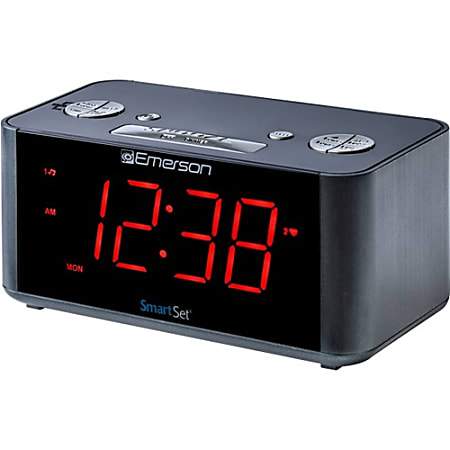 Emerson SmartSet ER100201 Desktop Clock Radio - FM - USB