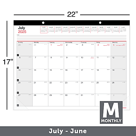 Gannyfer Desk Calendar 2025-2026, Large Calendar 2025 22" X