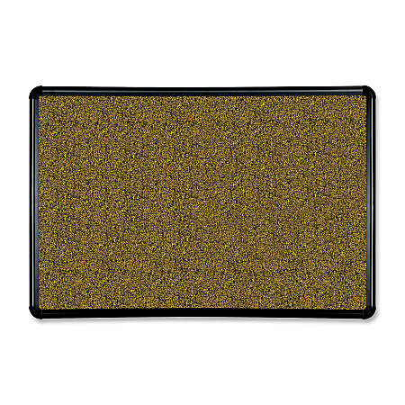 Balt® 50% Recycled Splash Cork Board, 36" x 24", Black Frame
