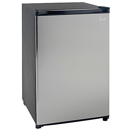 Avanti 4.4 Cu Ft Refrigerator, Black/Stainless Steel