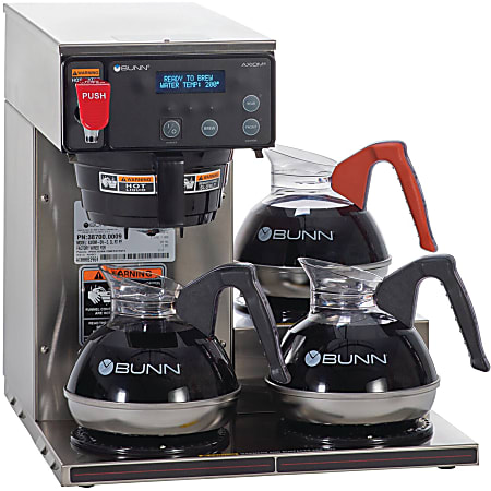 Bunn 12 Cup Digital 3 Warmer Commercial Brewer Office Depot