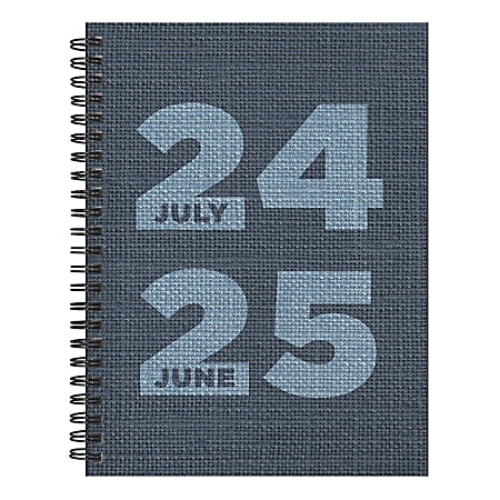 2024-2025 TF Publishing Medium Weekly/Monthly Planner, Denim, 8” x 6-1/2”, July To June