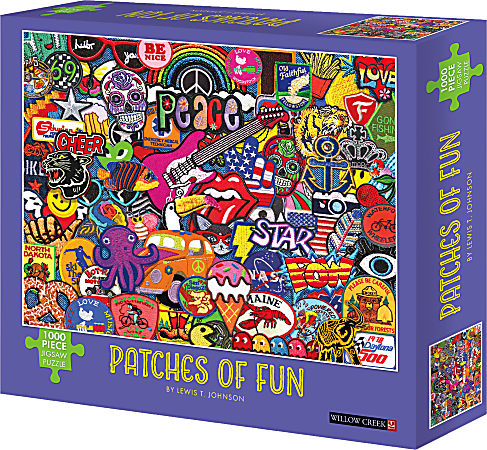 Willow Creek Press 1,000-Piece Puzzle, Patches of Fun