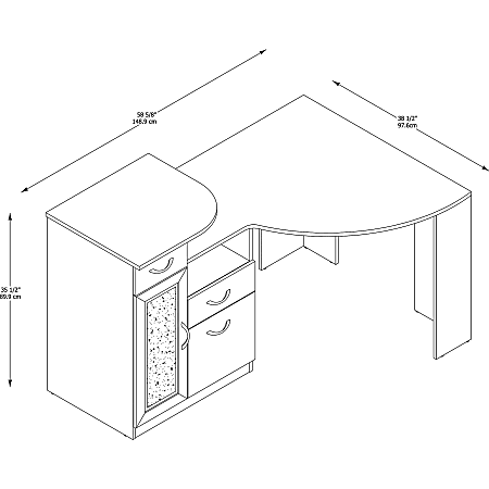 Bush vantage deals corner desk