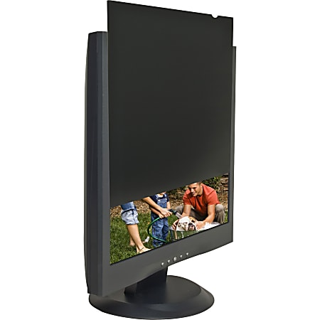 Business Source Widescreen Frameless Privacy Filter Black - For 19 Business Source Widescreen Frameless Privacy Filter Black - For 19