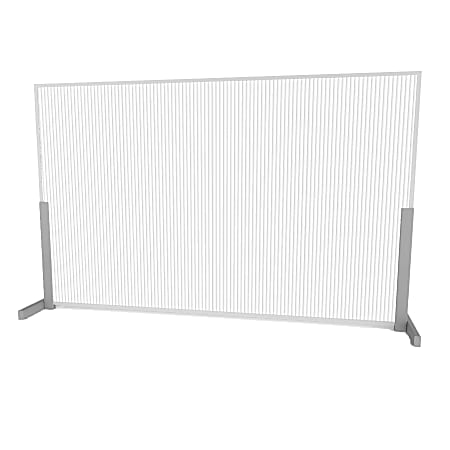 Linea Italia, Inc Wellness Line Sneeze Guard, 66" x 24", White Frost