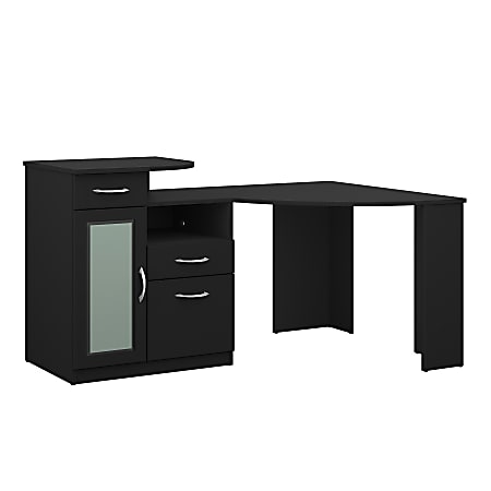 Bush Furniture Vantage Corner Desk, Black, Standard Delivery