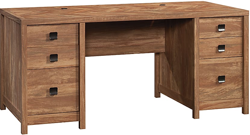 Sauder® Cannery Bridge 66"W Executive Computer Desk, Sindoori Mango®