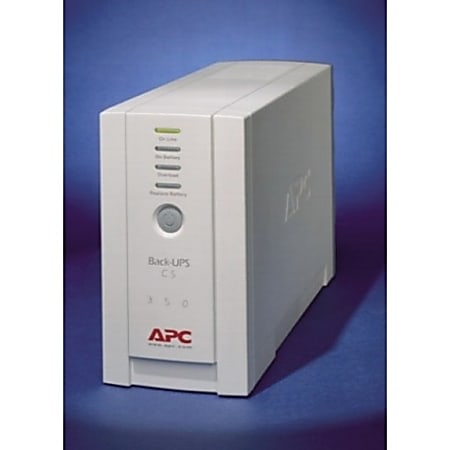 Input 120V/Output 120V APC BK350 Back-UPS CS 350VA/210W Interface Port DB-9 RS-232 USB 