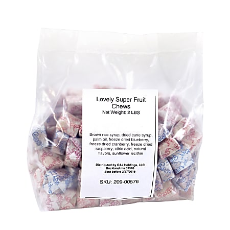 The Lovely Candy Company Superfruit Chews, 2-Lb Bag