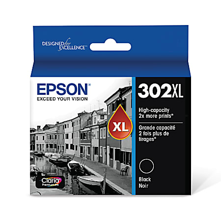 Remanufactured Epson 302XL Ink Cartridge High-Yield Black (T302XL020)