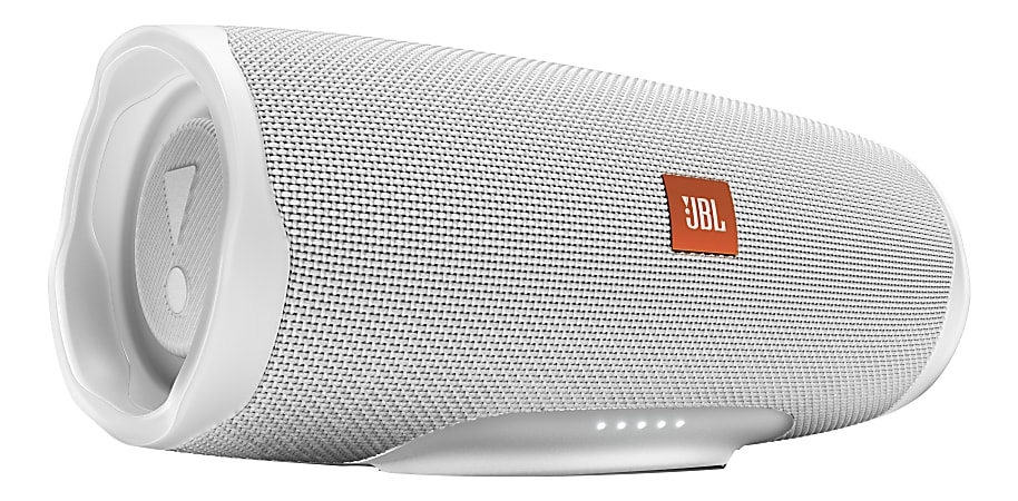 JBL Charge 4 Portable Bluetooth Speaker White JBLCHARGE4WHT - Office Depot