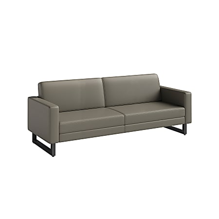 Safco® Mirella Lounge Sofa, Gray/Black