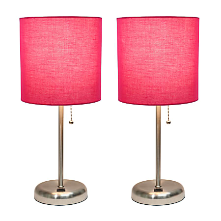 Pink metal lamp clearance