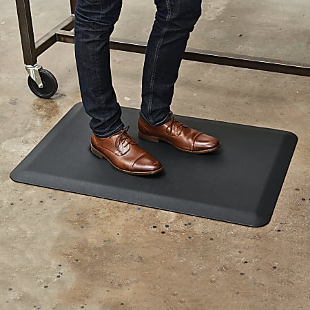 Floortex Black Standing Comfort Mat - 20 x 32