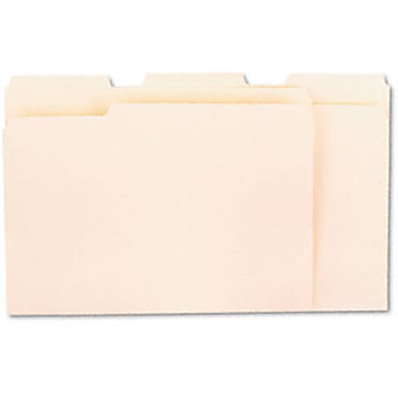 Universal 12112 Top Tab File Folder - Letter - 8.5" x 11" - 1/2 Tab Cut - 1" Expansion - 100 / Box - 11pt. - Manila