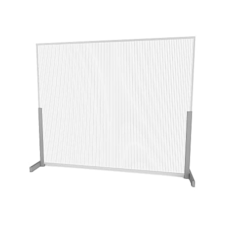 Linea Italia, Inc Wellness Line Sneeze Guard, 48" x 31", White Frost