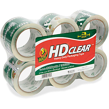 Duck 2-Pack 1.88-in x 54.6 Yards HD Clear Moving Tape (Dispenser