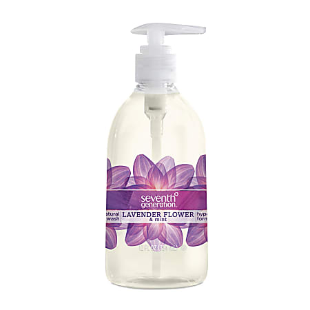 Seventh Generation® Natural Liquid Hand Wash Soap, Lavender Scent, 12 Oz, Carton Of 8 Bottles
