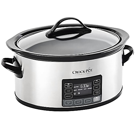 Crock-Pot Programmable 6 Qt Stainless Steel Slow Cooker With MyTime Technology