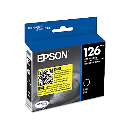 Epson® 126 DuraBrite® Ultra Black Ink Cartridge, T126120