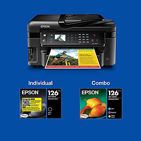 Epson 126 DuraBrite Ultra Cyan Magenta Yellow Ink Cartridges Pack