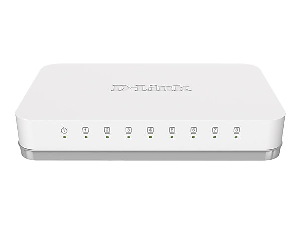 D-Link GO-SW-8GE 8-Port Gigabit Unmanaged Metal Desktop Switch