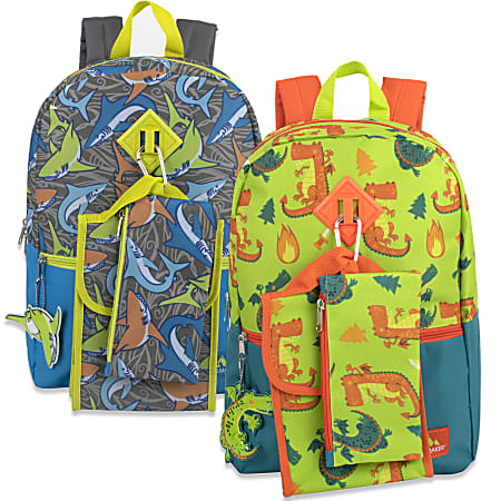 Trailmaker Boys' 5-In-1 Backpack Set, Assorted Designs