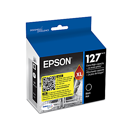 Epson® 127 DuraBrite® Black Extra-High-Yield Ink Cartridge T127120-S