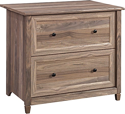 Sauder® Edge Water 33-1/3"W x 23-1/2"D Lateral 2-Drawer File Cabinet, Washed Walnut