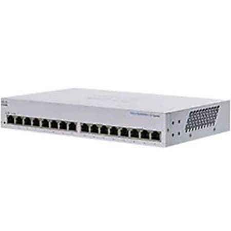 Cisco 110 CBS110-16T-NA Ethernet Switch - 16 Ports - 2 Layer Supported - 11.53 W Power Consumption - Twisted Pair - CBS11016TNA