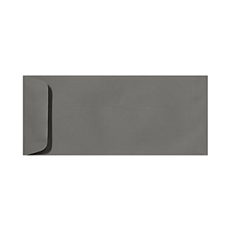LUX Open-End Envelopes, #10, Peel & Press Closure, Smoke Gray, Pack Of 250