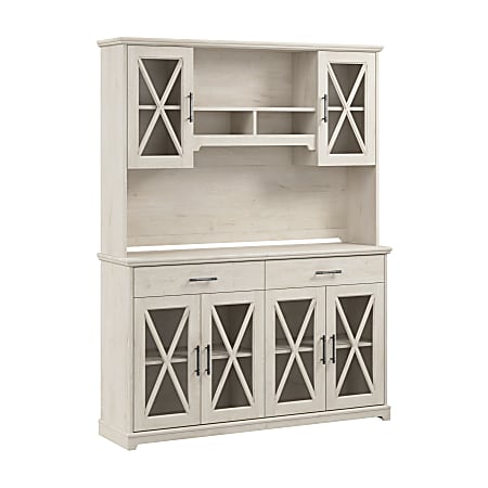 Bush Furniture Lennox 60 W Farmhouse Sideboard Buffet Cabinet With