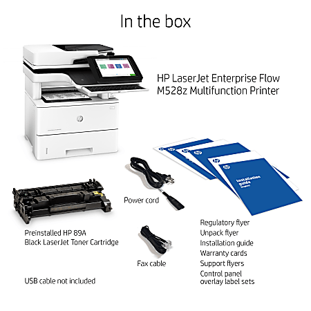HP LaserJet Enterprise Flow MFP M528z Laser Monochrome Printer