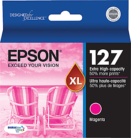 Epson® 127 DuraBrite® Ultra Magenta Ink Cartridge, T127320-S