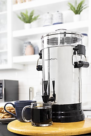 HomeCraft HCCUTFB40SS 40 Cup Coffee Urn Silver Office Depot