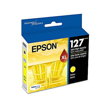 Epson® 127 DuraBrite® Ultra Yellow Ink Cartridge, T127420-S