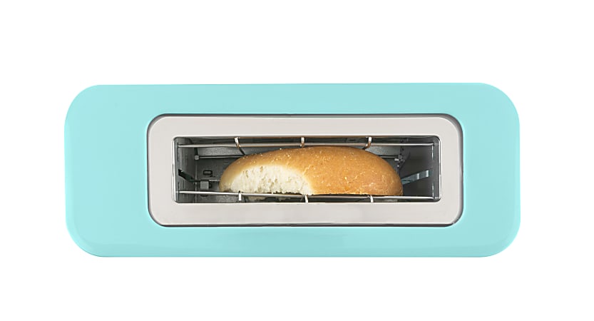 Nostalgia MyMini NMSST1AQ Single Slice Toaster Aqua - Office Nostalgia MyMini NMSST1AQ Single Slice Toaster Aqua - Office